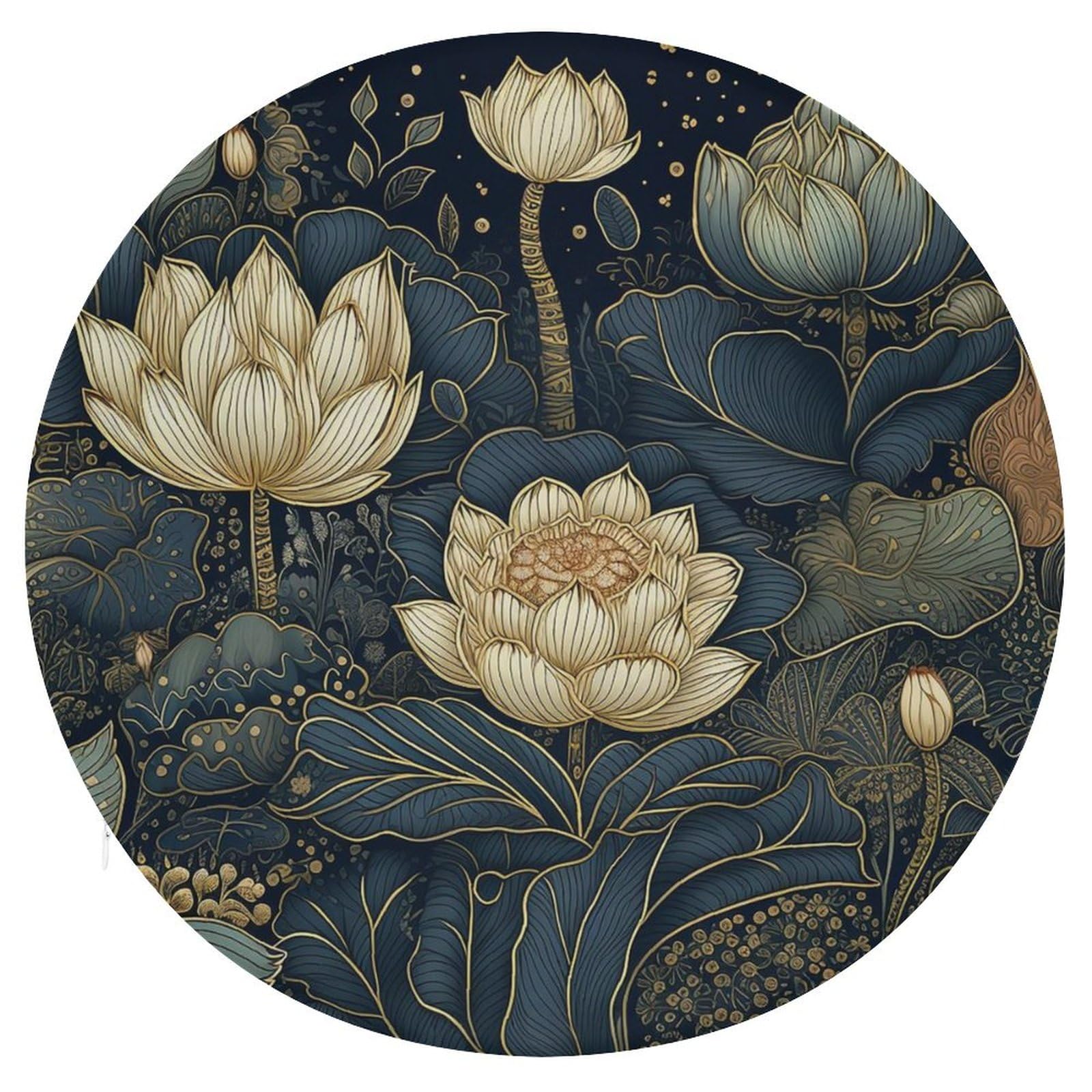 Coussin de chaise de salle à manger haut de gamme en mousse à mémoire de forme fleur