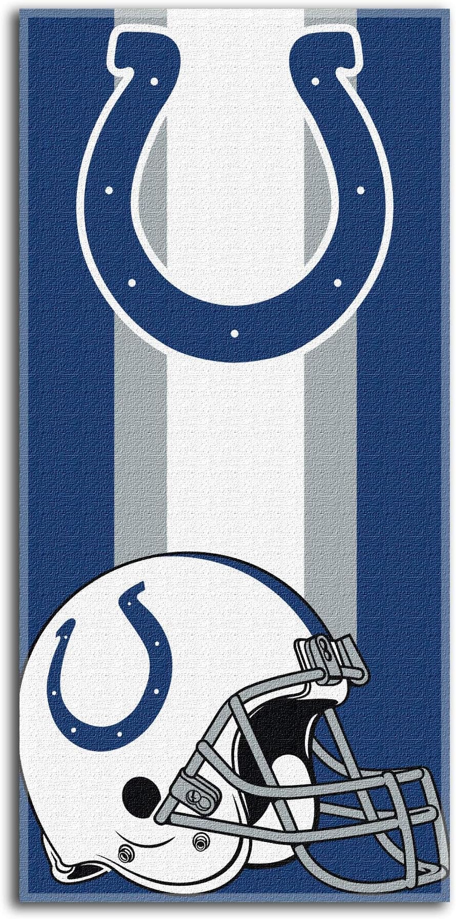 NORTHWEST NFL Indianapolis Colts Unisex-Adult Beach Towel, 30" x 60", Zone Read (Pack of 6)