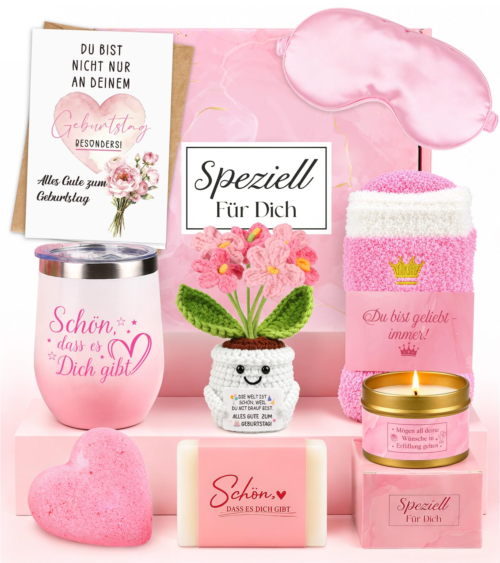 TUZELIYA Geschenk für Frauen,8tlg.schönes Geschenkset für Geburtstag Muttertag Valentinstag Weihnachten