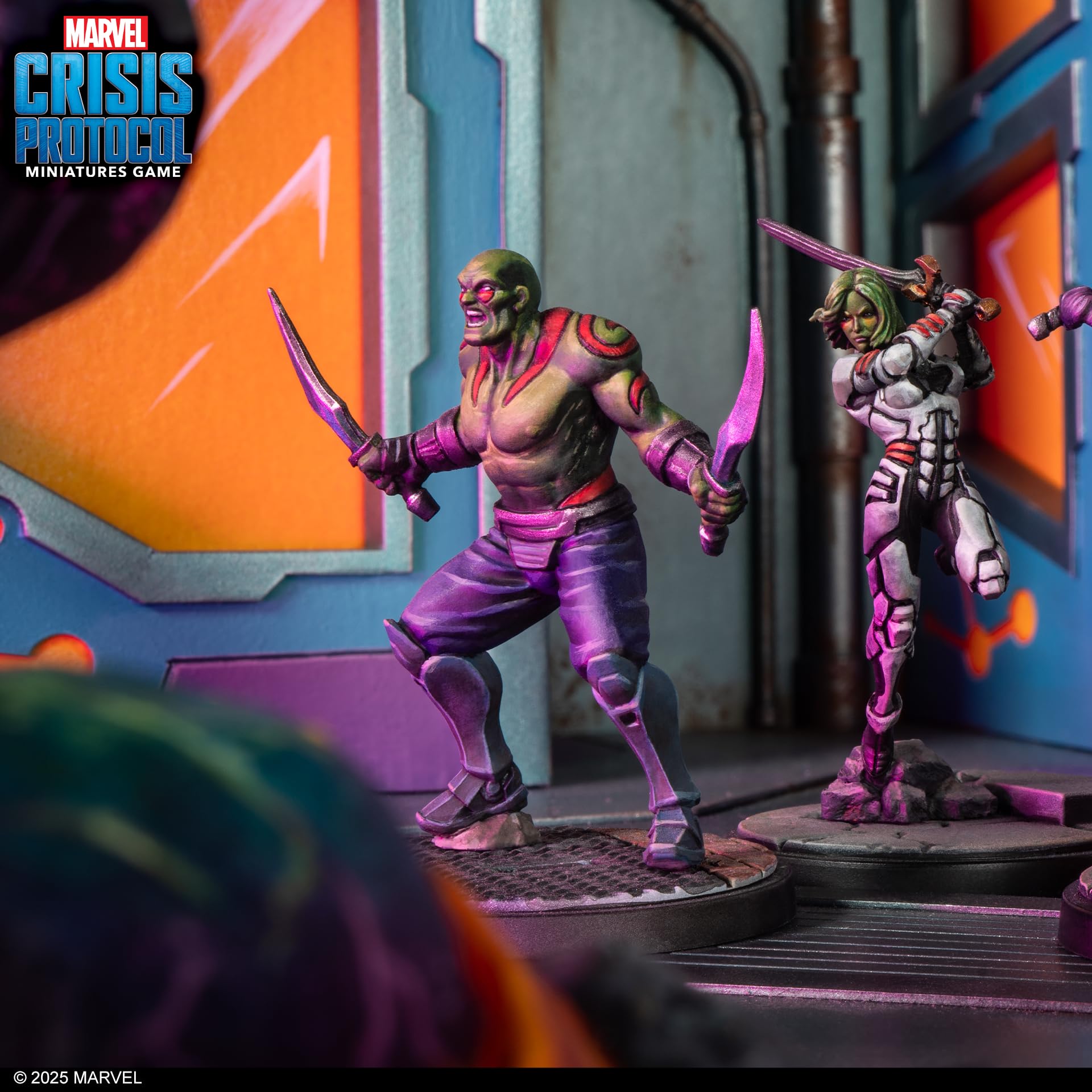 Atomic Mass Games Marvel Crisis Protocol - Pacchetto affiliazione più letale del galassia, gioco di miniature (versione inglese), dai 14 anni in su, 2 giocatori, tempo di gioco: oltre 90 minuti