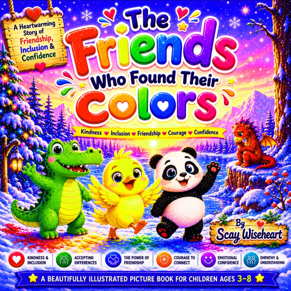 The Friends Who Found Their Colors: A Funny, Sweet and Moral Picture Book For Toddlers and Children