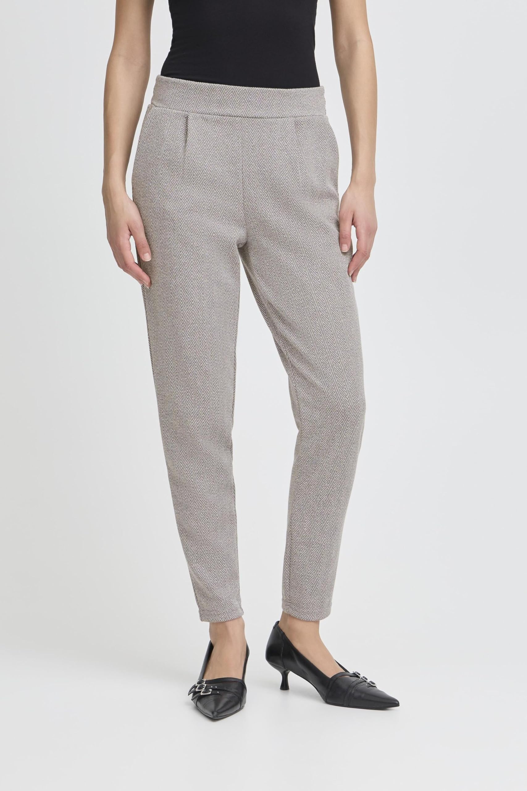 ICHI Damen Casual IHKATE IHKATE Jacquard PA8 Elastische Taille