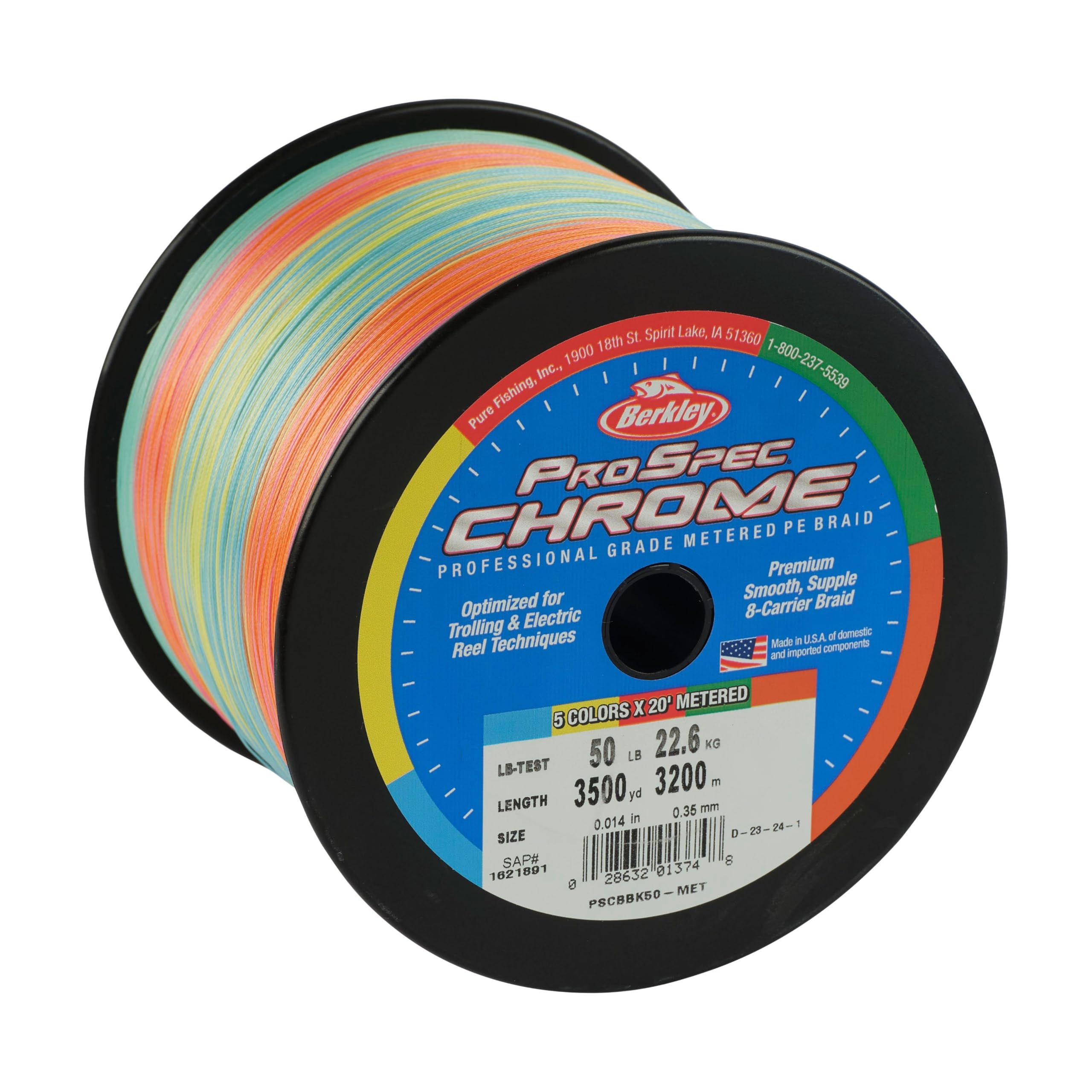 Berkley Prospec Chrome Braid Línea de Pesca Trenzada