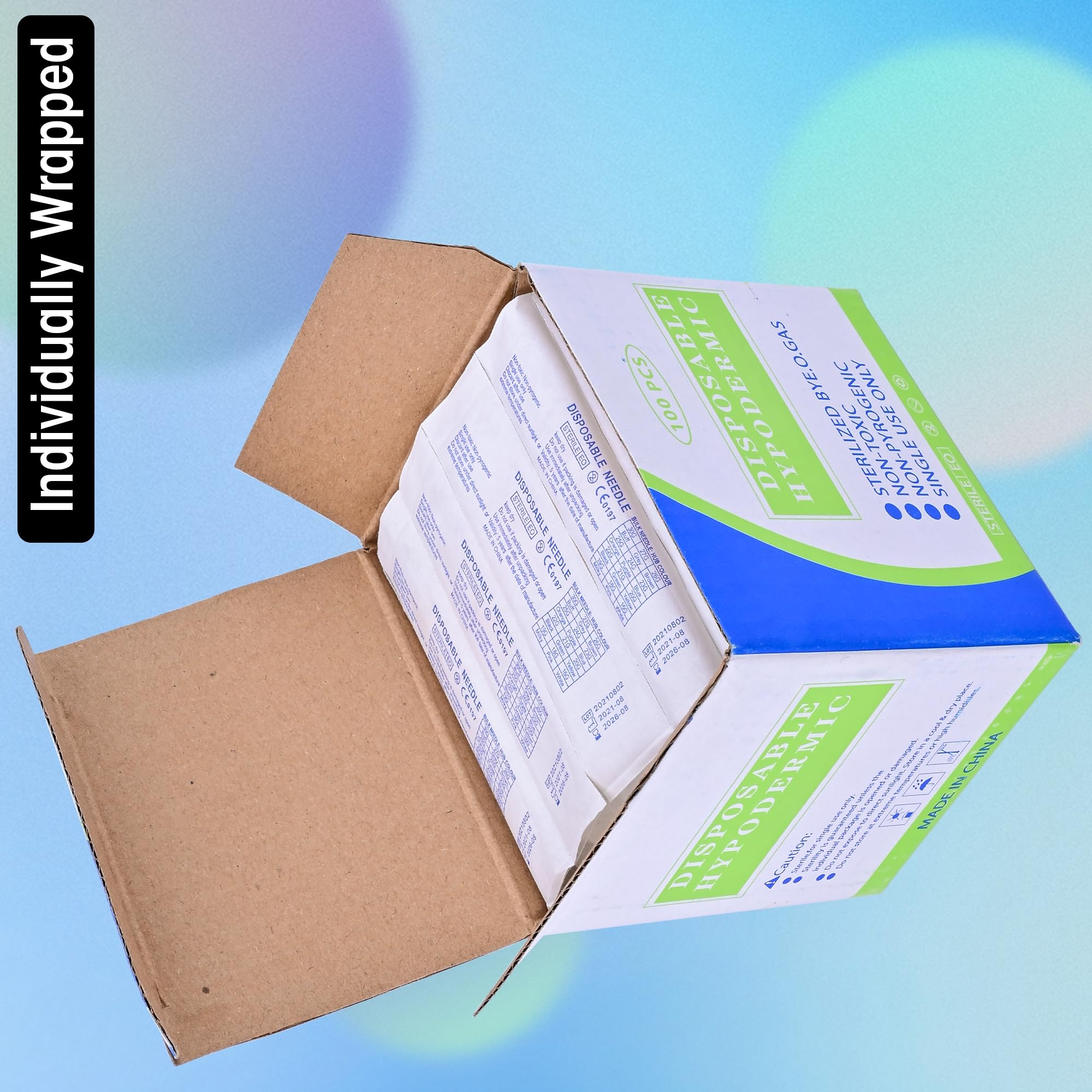 Disposable Needles - 100 Pack Luer Lock -5