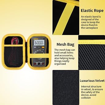 Case Compatible with Fluke 101/107 Handheld Digital Multimeter