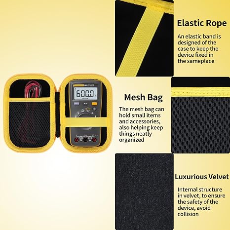 Case Compatible with Fluke 101/107 Handheld Digital Multimeter