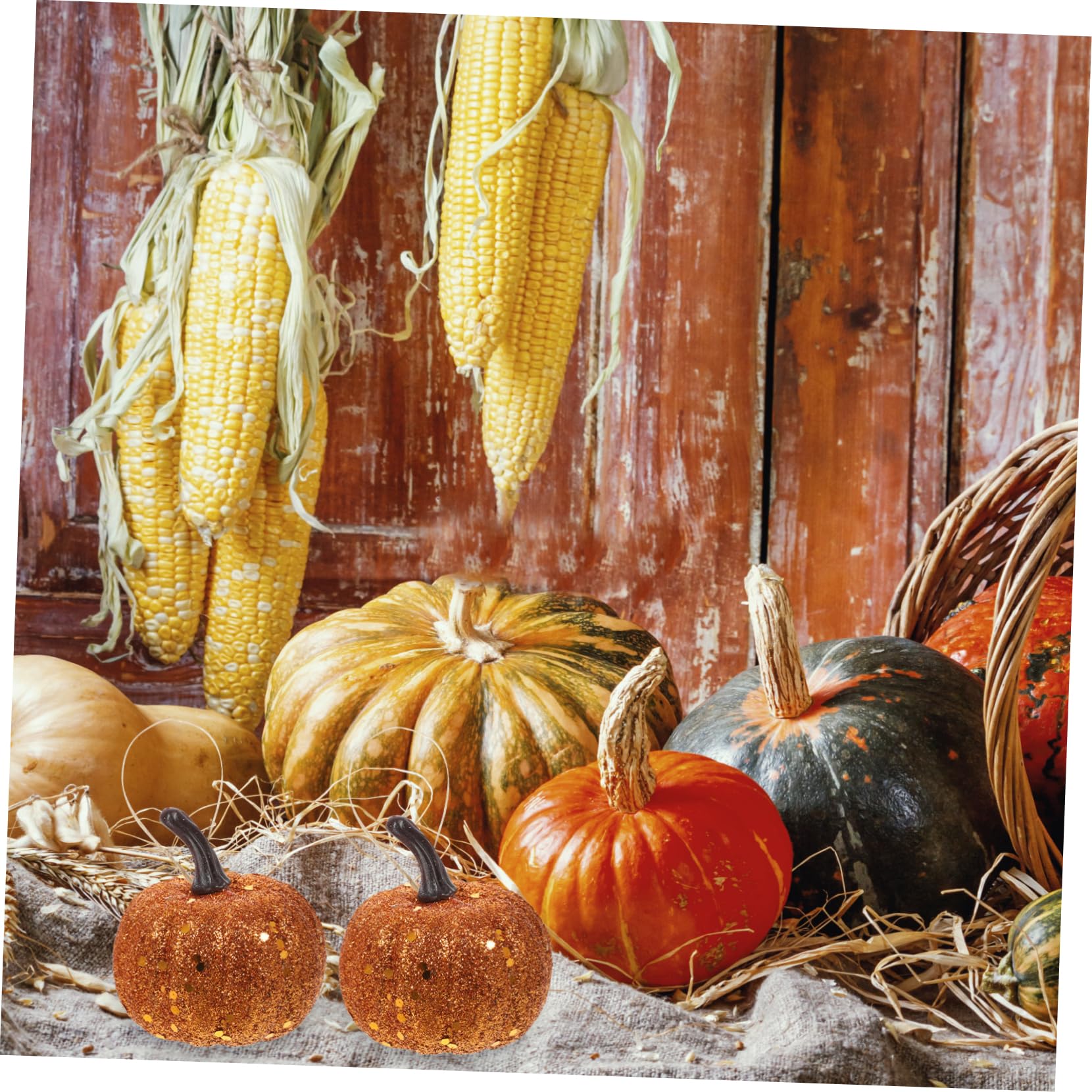 ABOOFAN 40stücke Künstliche Kürbis-Dekoration Für Halloween Vivid Emulation Pumpkin Deko-Props Aus Hochwertigem Für Erntedankfest Und Herbstfeiern