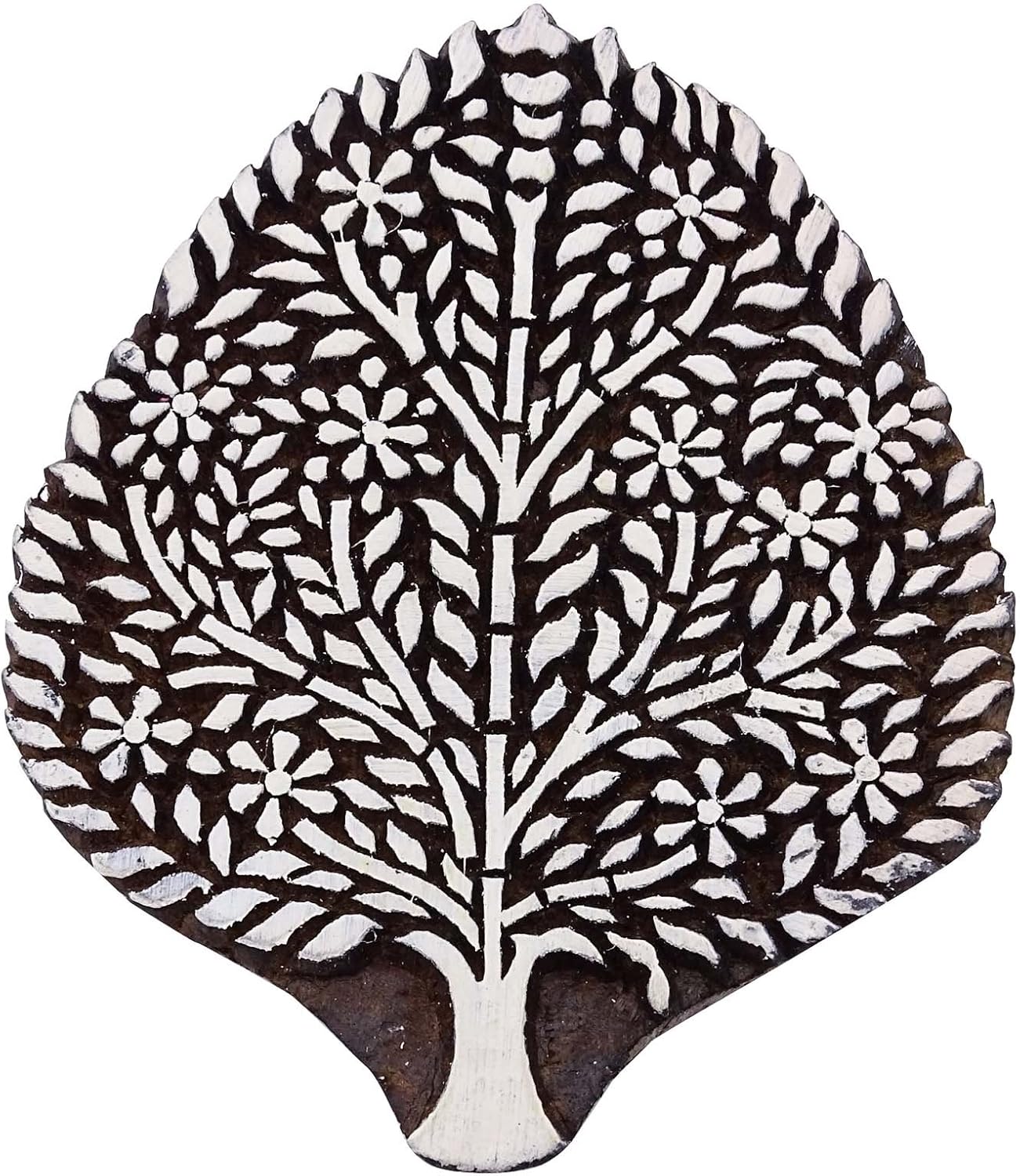 Scrapbook Stamp Brown Border Stamp Wooden Printing Block