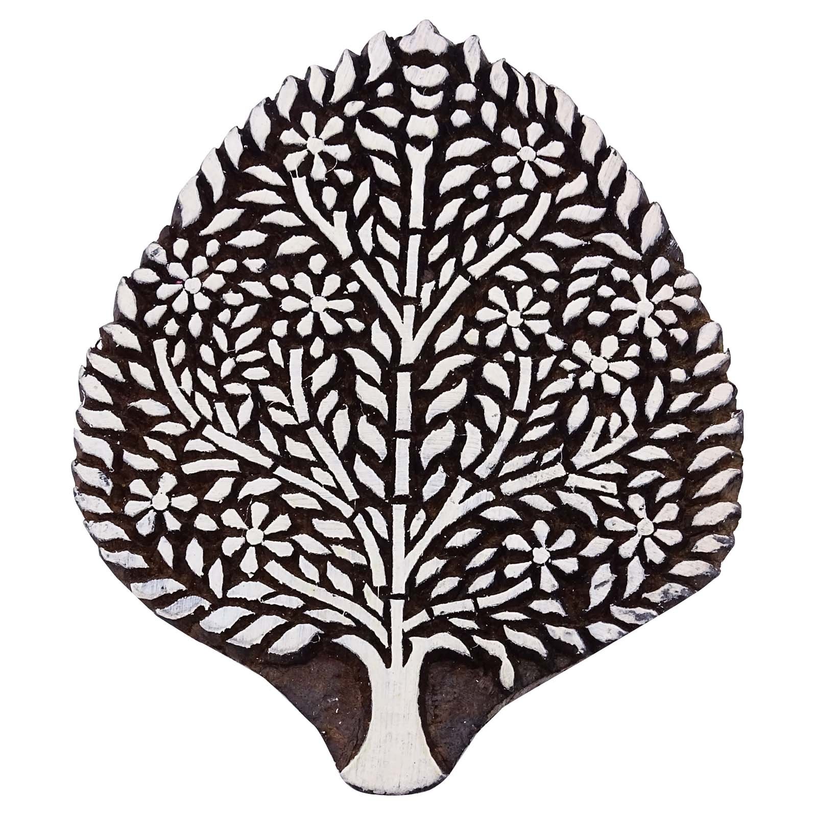 Bloc impression bois arbre Knitwit pour personnaliser vos ateliers scrapbooking et modelage argile