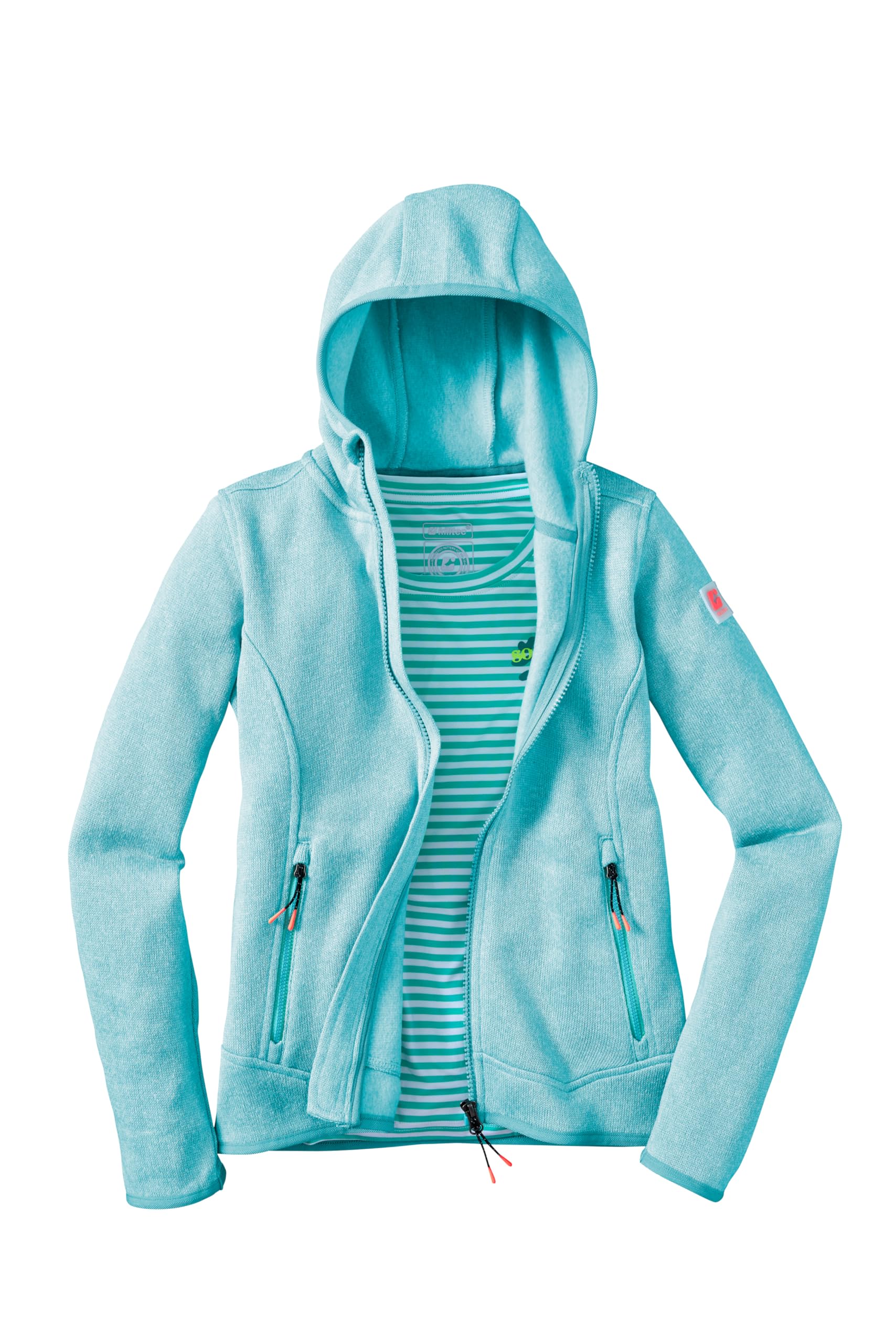Killtec Mädchen Kos 174 Grls Kntflc Jckt Strickfleecejacke/Fleecejacke mit Kapuze