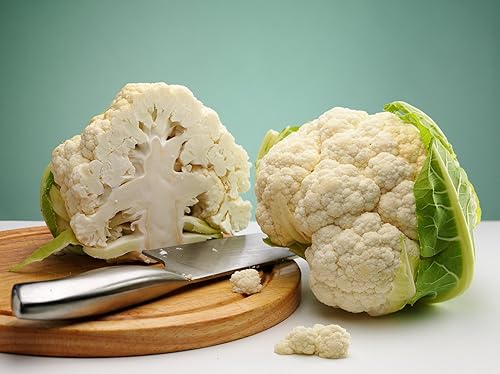 Miniatura 2 de Bola de nieve de coliflor 600 semillas (Brassica oleracea botrytis) Sin OMG - reliquia - Polinizado abierto
