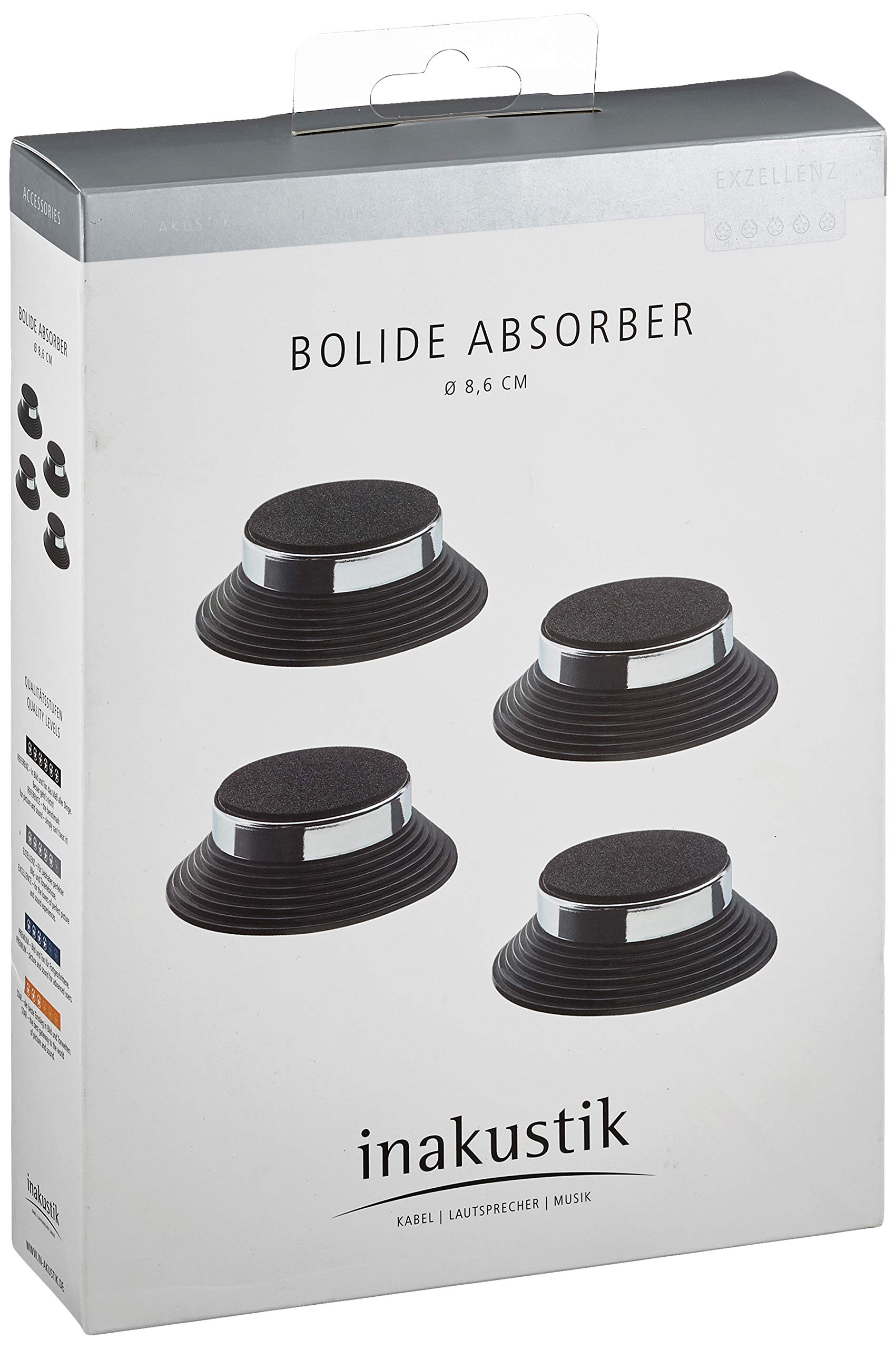 Inakustik Bolide Absorber 4er Set chrom