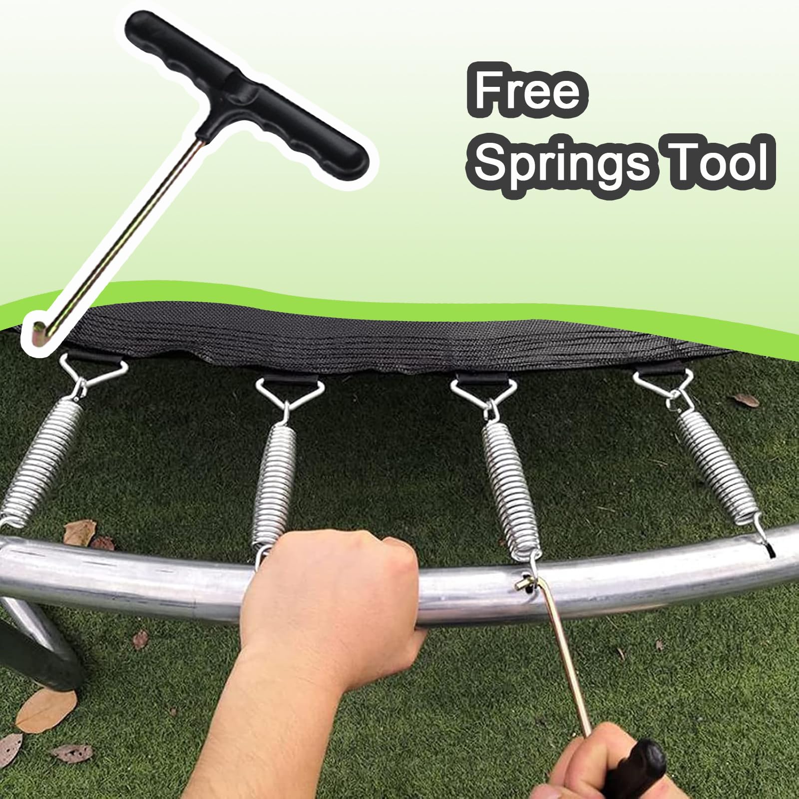 Estera de Salto de Repuesto para Cama Elástica - Compatible con Estructuras de 183/244/305/366/396/427/457 cm - Lona de Salto Resistente e Impermeable