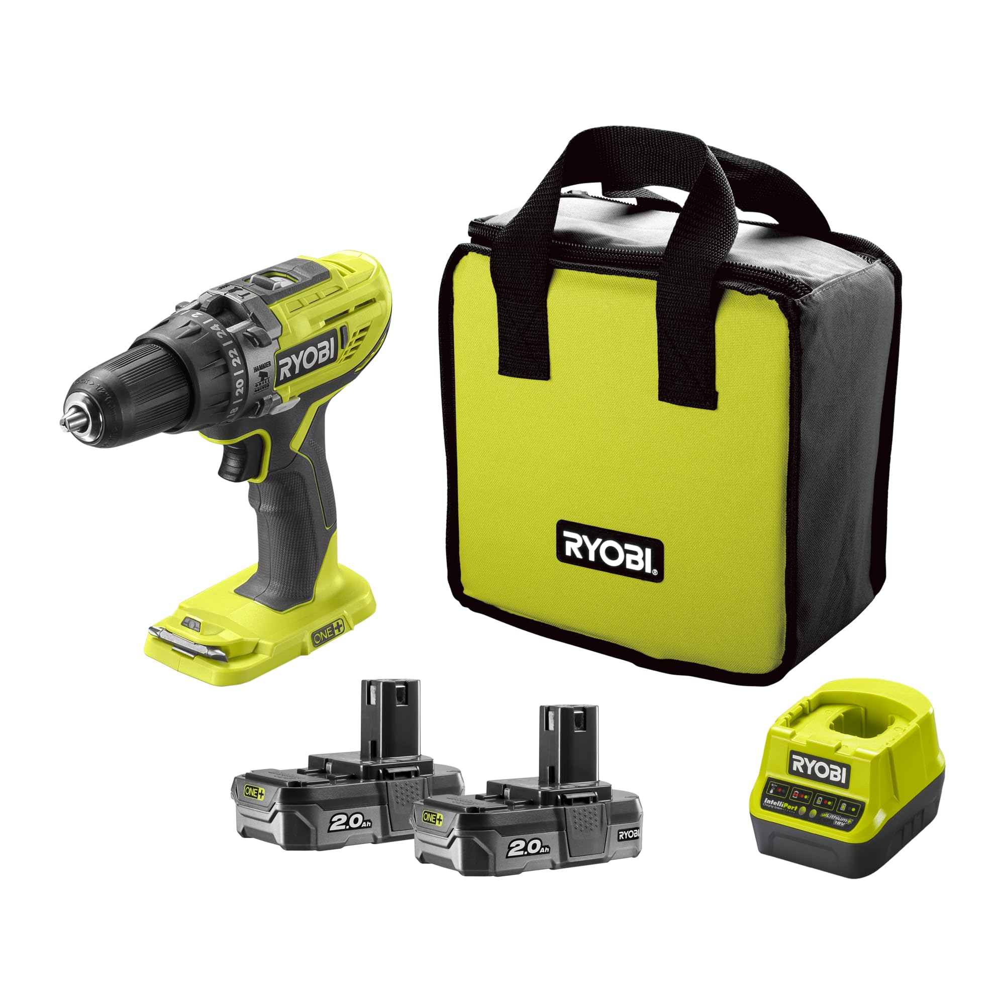 Ryobi 5133003342 R18PD3-220S Drill bit, 18V (2 X 2.0AH)