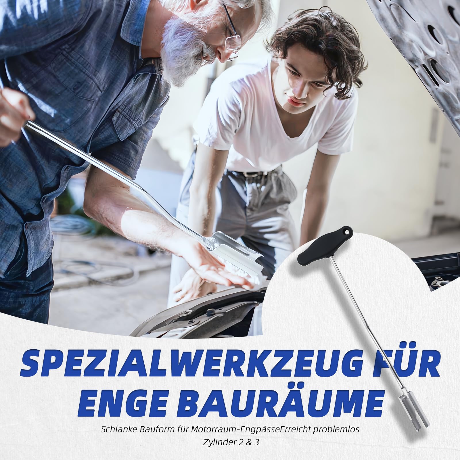 Narzędzie do ściągania wtyczek świec zapłonowych z uchwytem T, pasuje do VW Golf Polo VAG, Smart klucz do świecy zapłonowej, ściągacz do cewki zapłonowej, ściągacz kabli zapłonowych T10112