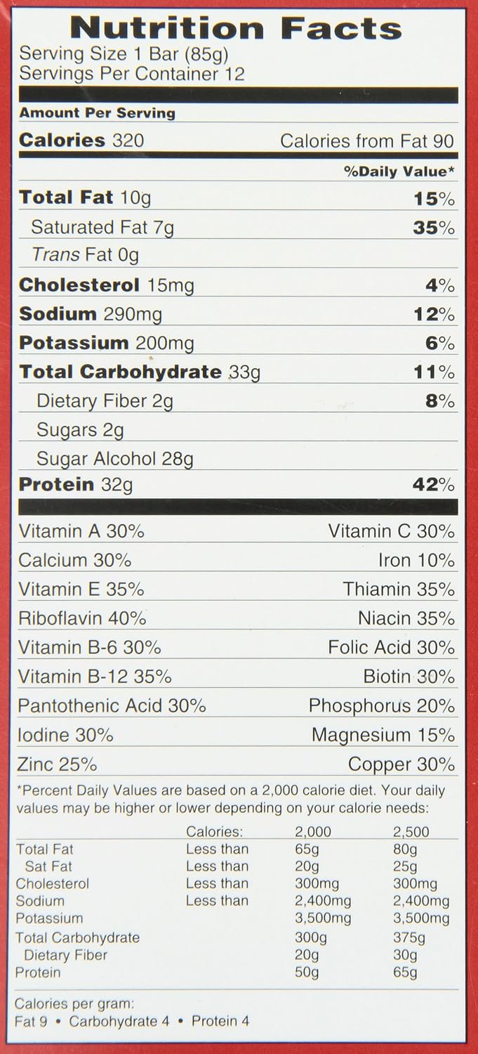 MET-Rx Protein Plus Protein Bar, Chocolate Roasted Peanut with Caramel, 3 Ounce (Pack of 12)