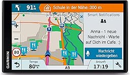 Garmin Drive Smart 61 LMT-D EU Navigationsgerät, Europa Karte, lebenslang Kartenupdates und Verkehrsinfos, Smart Notifications, 6,95 Zoll (17,7 cm) Touchdisplay, 010-01681-13 schwarz