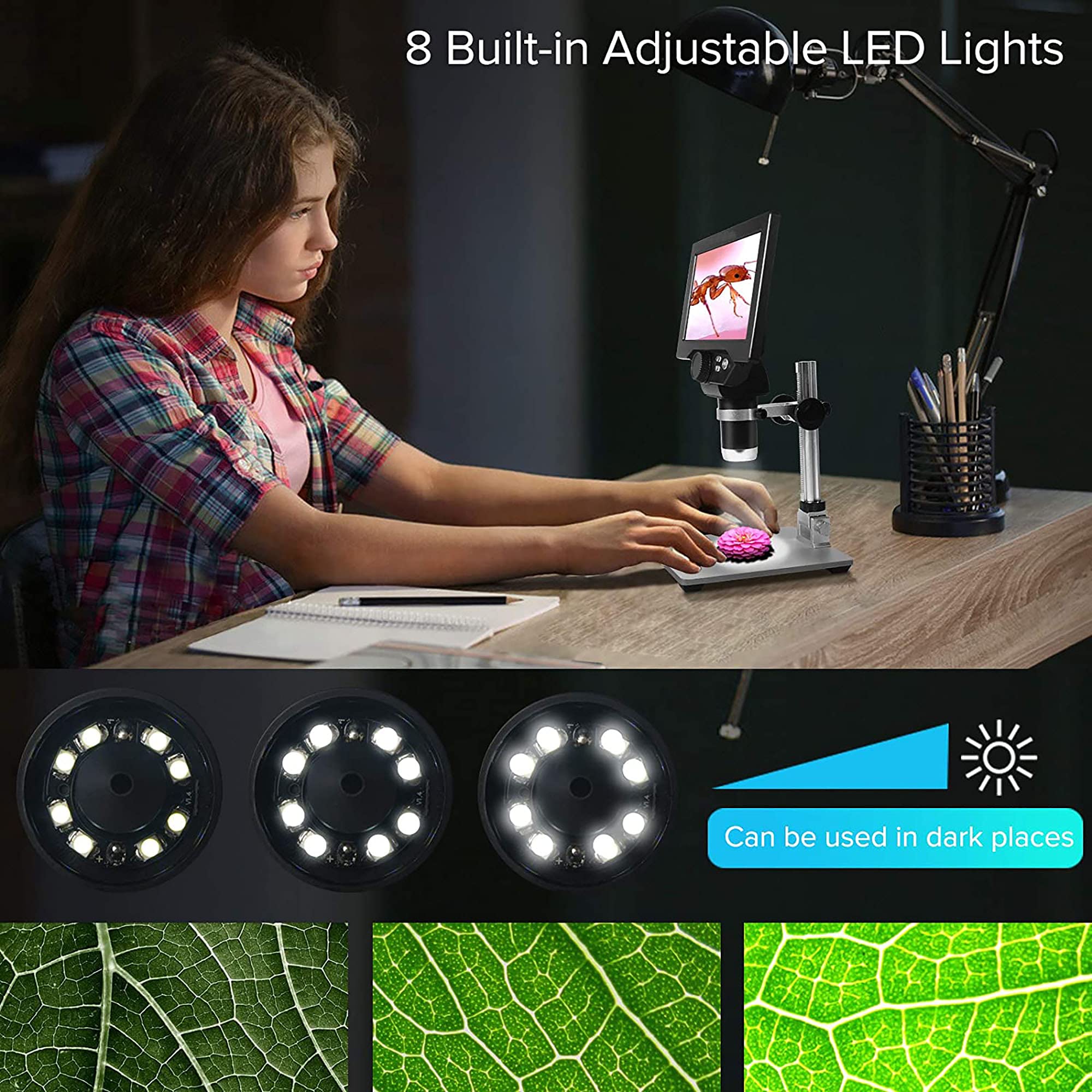 デジタル USB 顕微鏡 4.3インチLCDマイクロスコープ. Amazon.co.jp: Koolertron デジタル顕微鏡 4.3インチLCD マイクロ
