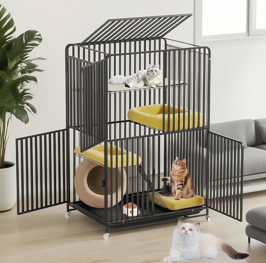 Amazon.co.jp: TUIYIDUO 猫ケージ ペットケージ 2段 85*60.5*149cm Amazon.co.jp: TUIYIDUO 猫ケージ ペットケージ 2段 85*60.5*149cm