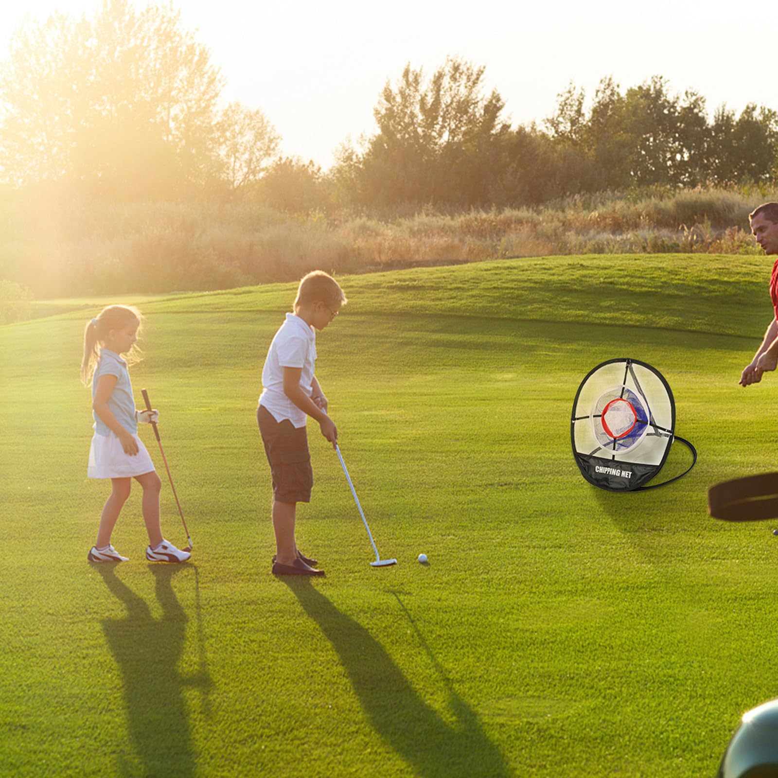 Red de Práctica de Corte de Golf Plegable y Portátil para Entrenamiento