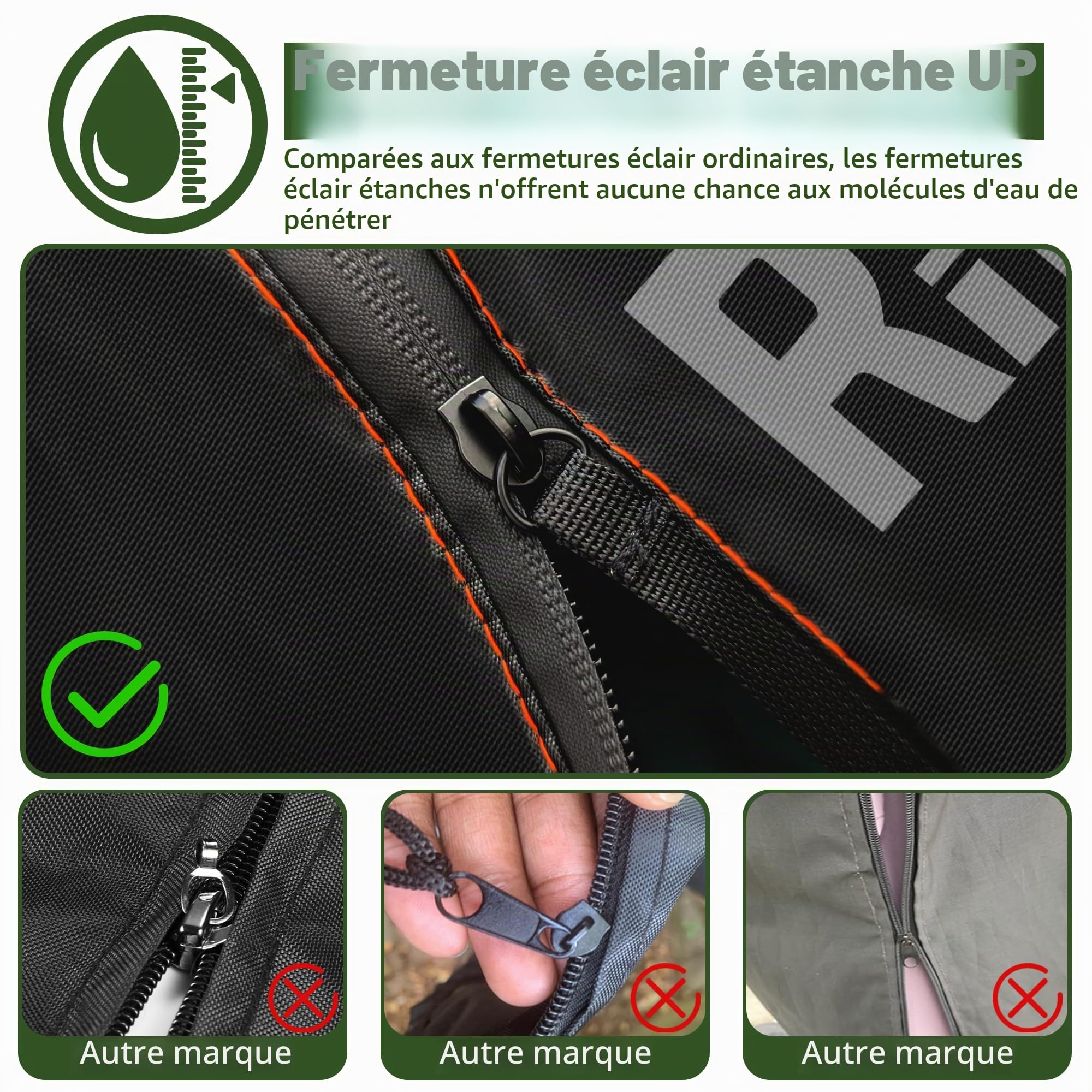 Housse de protection pour balancelle de jardin, imperméable, résistante, 2 places, pour extérieur, anti-vent, anti-UV, housse pour hamac de jardin (175 x 125 x 160 cm), noir