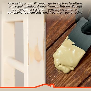Tetrion TWF600/TWF606 Woodfil 600g Flexible Wood Filler Natural Ready Mixed