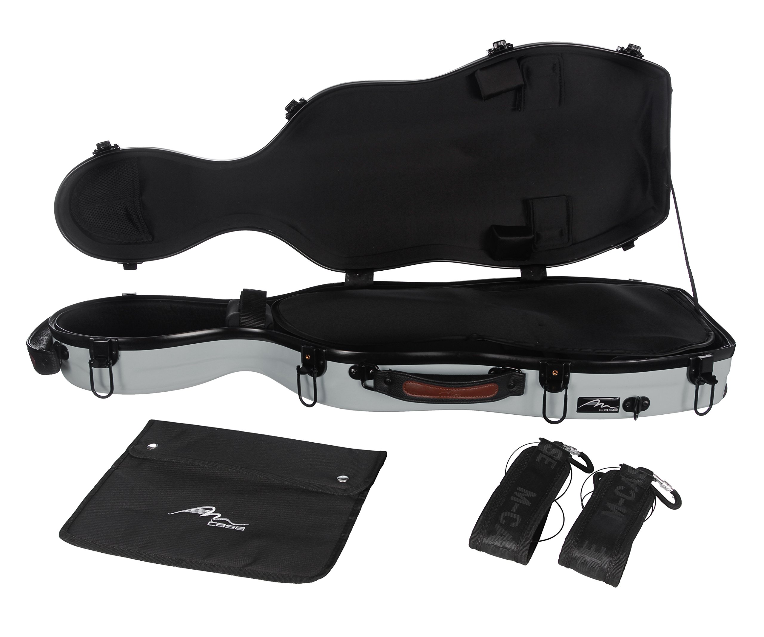 M-Case Custodia per Viola Fiberglass 38-43 Ultra Light argento borsa musicale