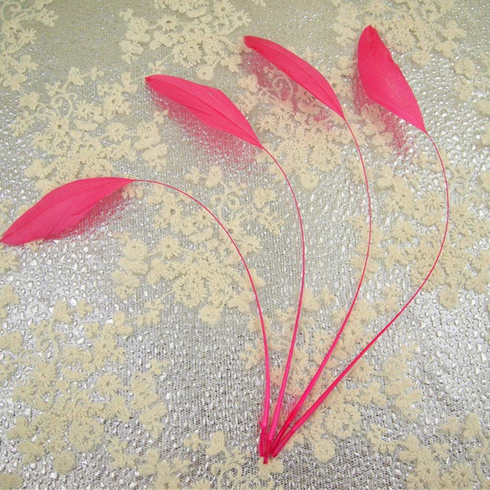 69 Colours Choices 5/7" Loose Stripped Coque Feathers for Millinery Hats Trimming Fascinators Craft Decorating Dancing Costume Making (Sweet Pink #19, 25pcs)