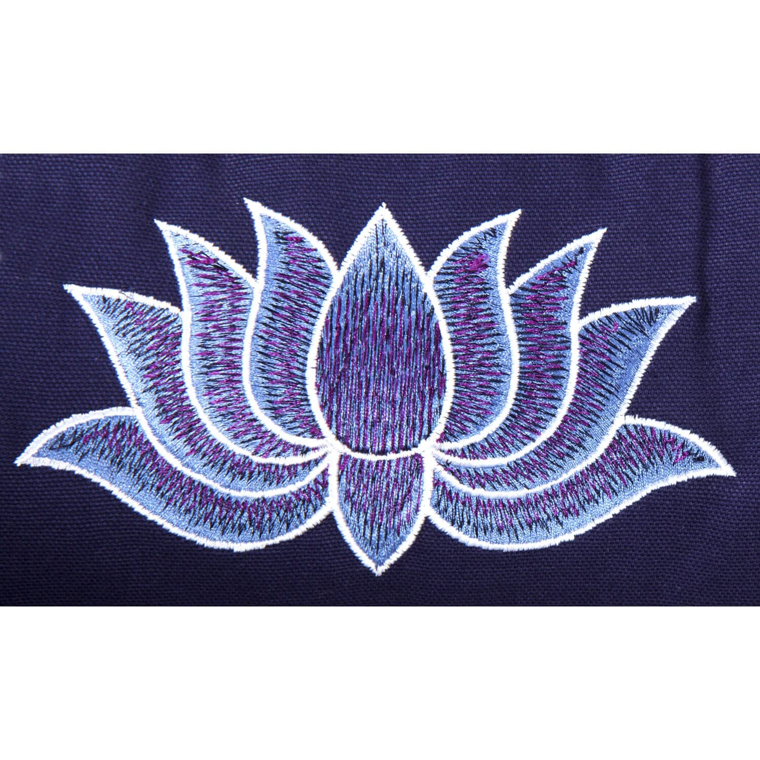 Yogabox Yogakissen Halbmond Basic Lotus Stick Multicolor, dunkelblau