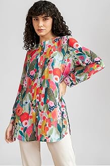 Women Rayon Shirts Korean Style Long Sleeve Oversized Button Down | Workwear Top for Office & Casual Wear