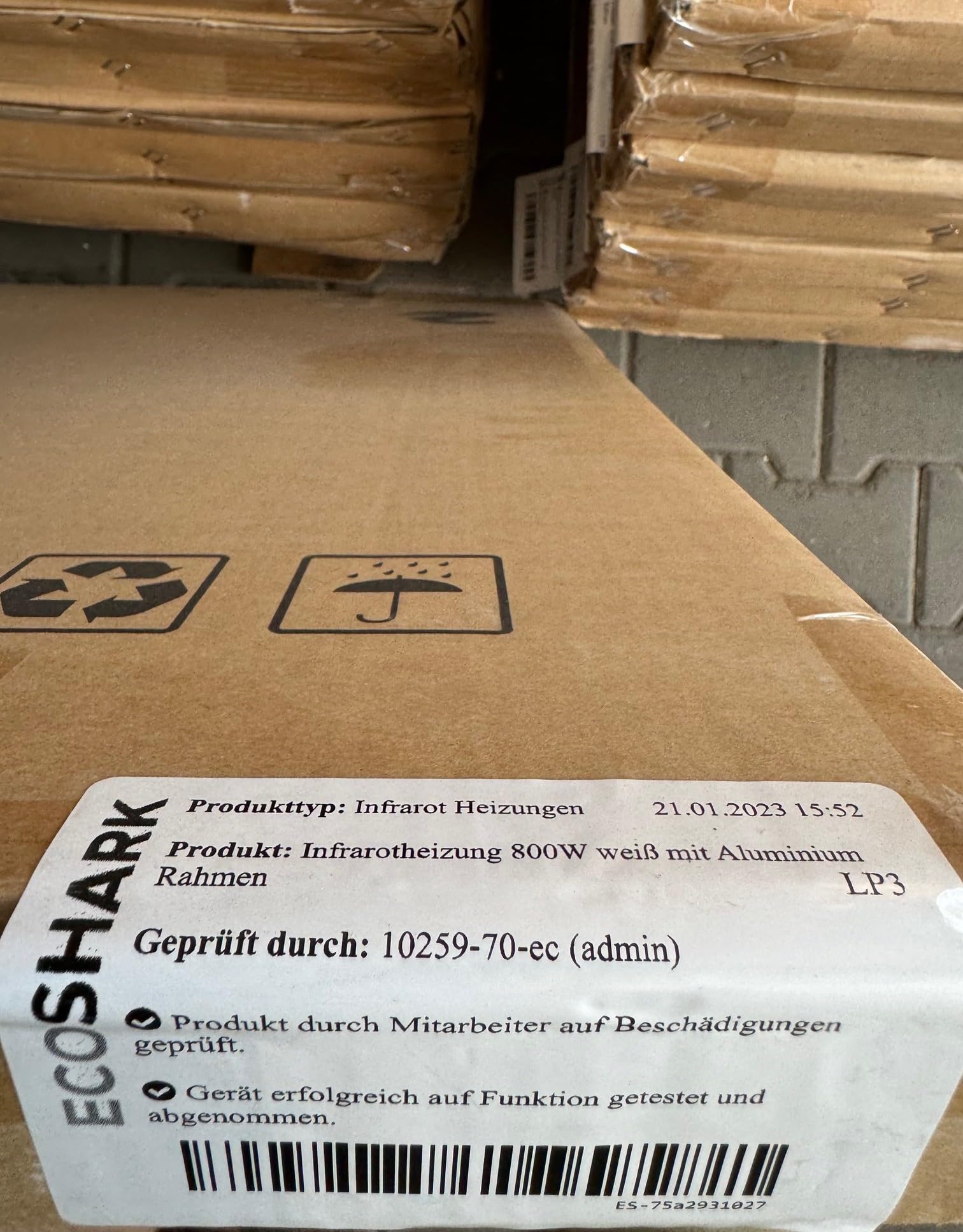 Infrarotheizung mit Thermostat 800W weiß [ENERGIEKOSTEN SPAREN] - inkl. Fernbedienung - Smart-Home fähige Elektroheizung für 13-20 m² - Standgerät/Wandmontage (TÜV zertifiziert)