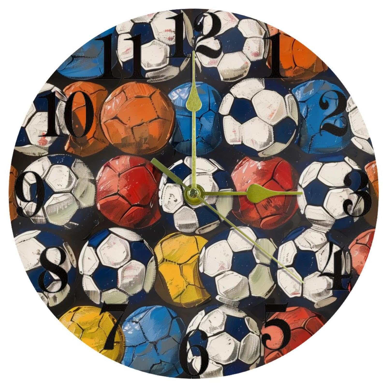 Horloge murale à quartz fonctionnant avec piles pour maison et bureau
