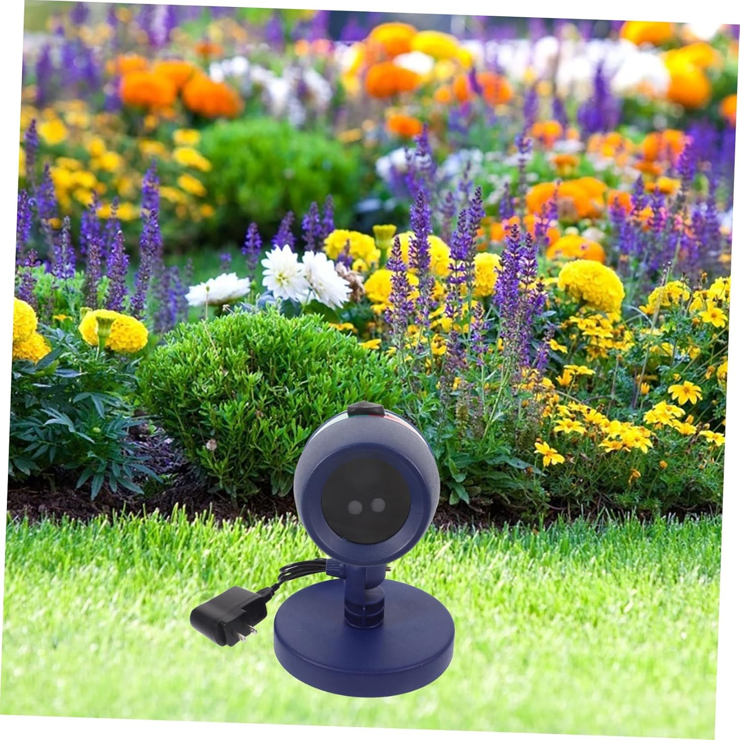 DOITOOL 1set Outdoor Led Projection Light Decorative Courtyard Lamp Random Middle Part for Gardens Yards Pathways and Patios