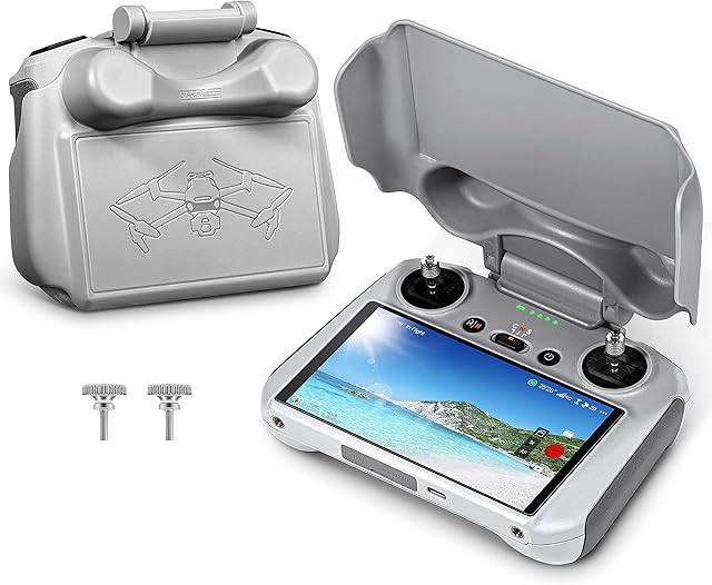 STARTRC Osłona przeciwsłoneczna Mini 3 Pro 2 w 1, RC Joysticks Protektor ochrona przeciwsłoneczna do DJI Mini 3 Pro / Mini 3 / Air 2S/Mavic 3 Classic / Mavic 3 Pro, pilot zdalnego sterowania,