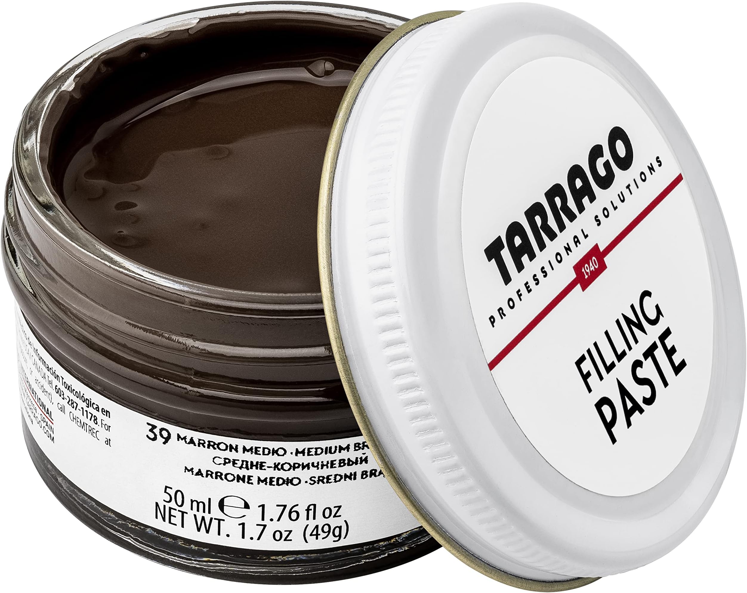 Filling Paste - 50ml Leather Filler Repair Compound - Leather Restoration Crack, Burns, Tears, Holes Filler