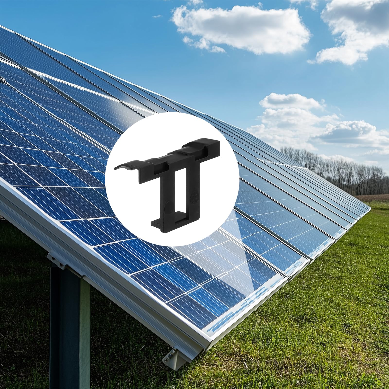 QUARKZMAN 50 Stück Solarpanel Wasserablauf Clips 35mm Schlammentfernungsclips Wasserablaufclips Entwässerung Wasserführung Reinigungsclips für Solarpanel PV Solarmodule Dach Photovoltaik