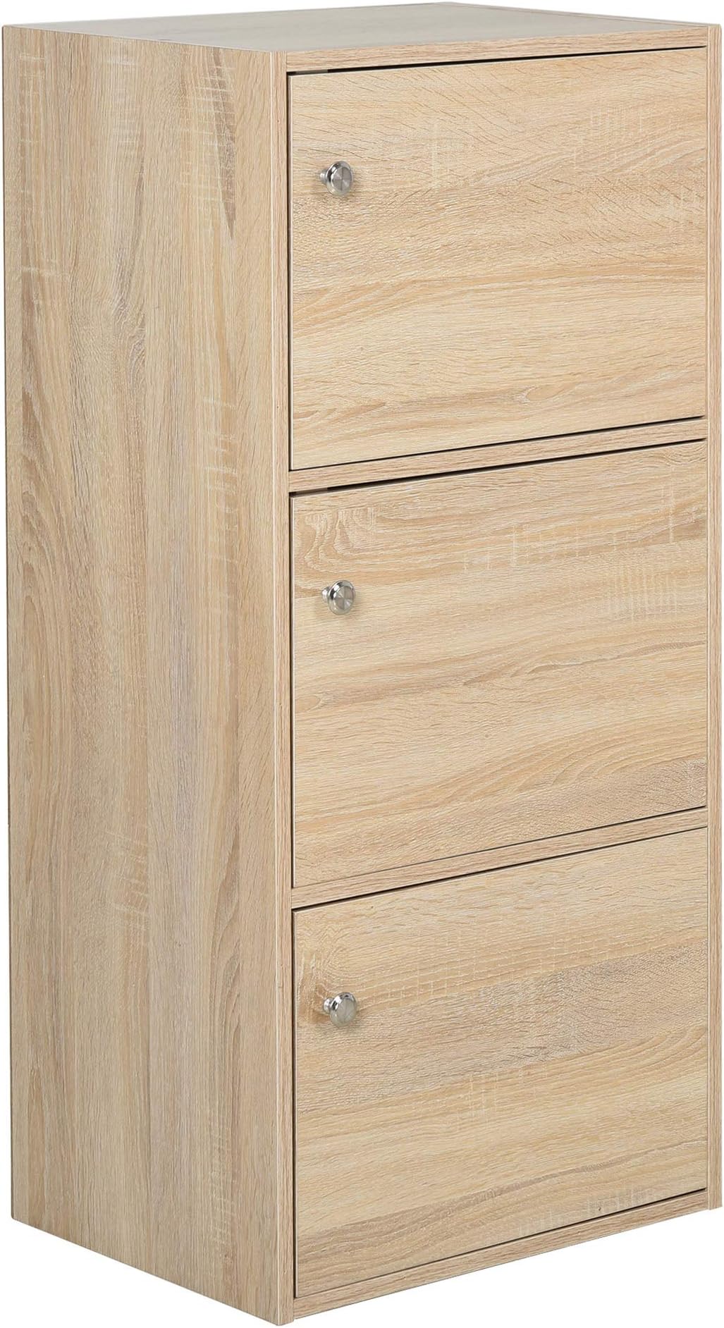 Scarpiera Da Parete HOMCOM - 80x32x91 Cm - Legno - 2 Ante Con Ripiani Regolabili - Per Ingresso O Camera - Foto 3