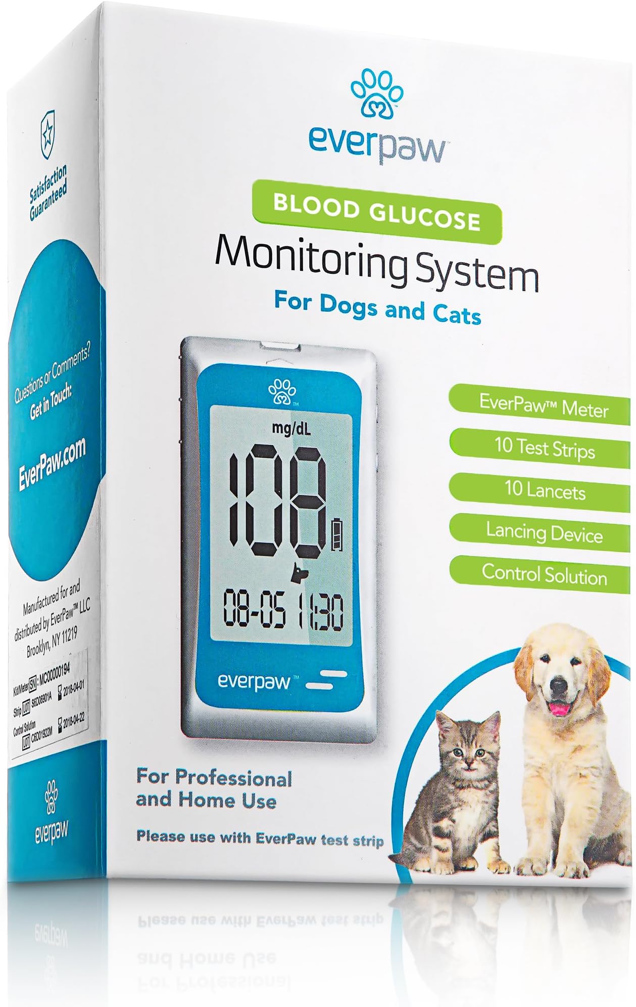 Diabetes Blood Glucose Monitoring Kit for Dogs and Cats - Complete Starter Kit