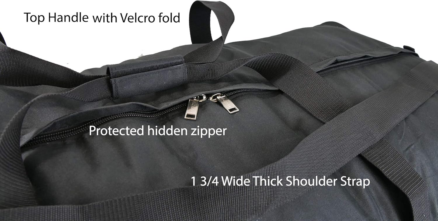 Foldable Large Duffel /Gago/ Travel Bag/ Sports gear /Equipment bag/Storage Bag (40" XX-large, navy Blue)