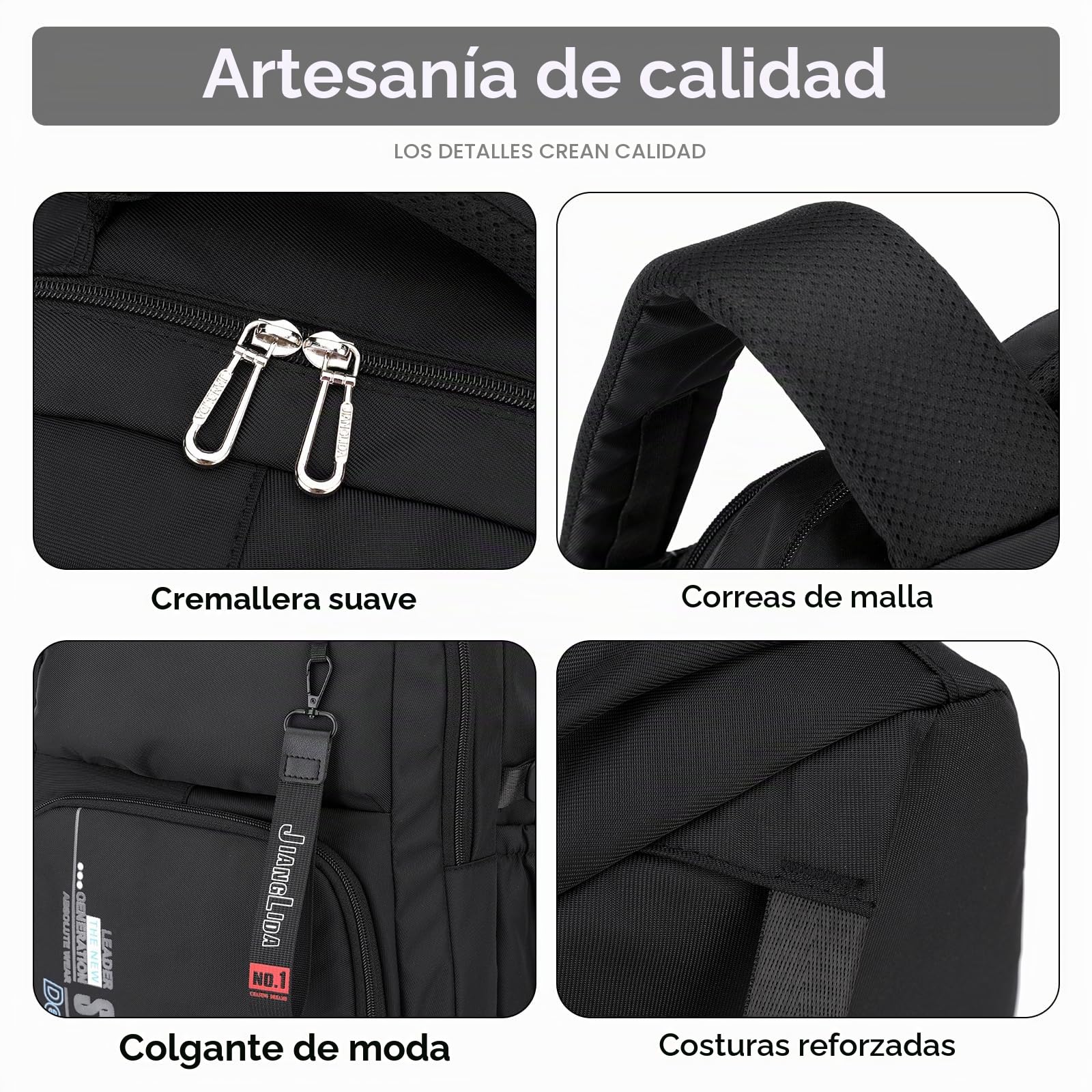 Tanou Mochila con Ruedas para Adolescente, Mochila Instituto Chico de 36 Litros Impermeable, Mochila Trolley Escolar Grande con Carrito Desmontable para Viaje