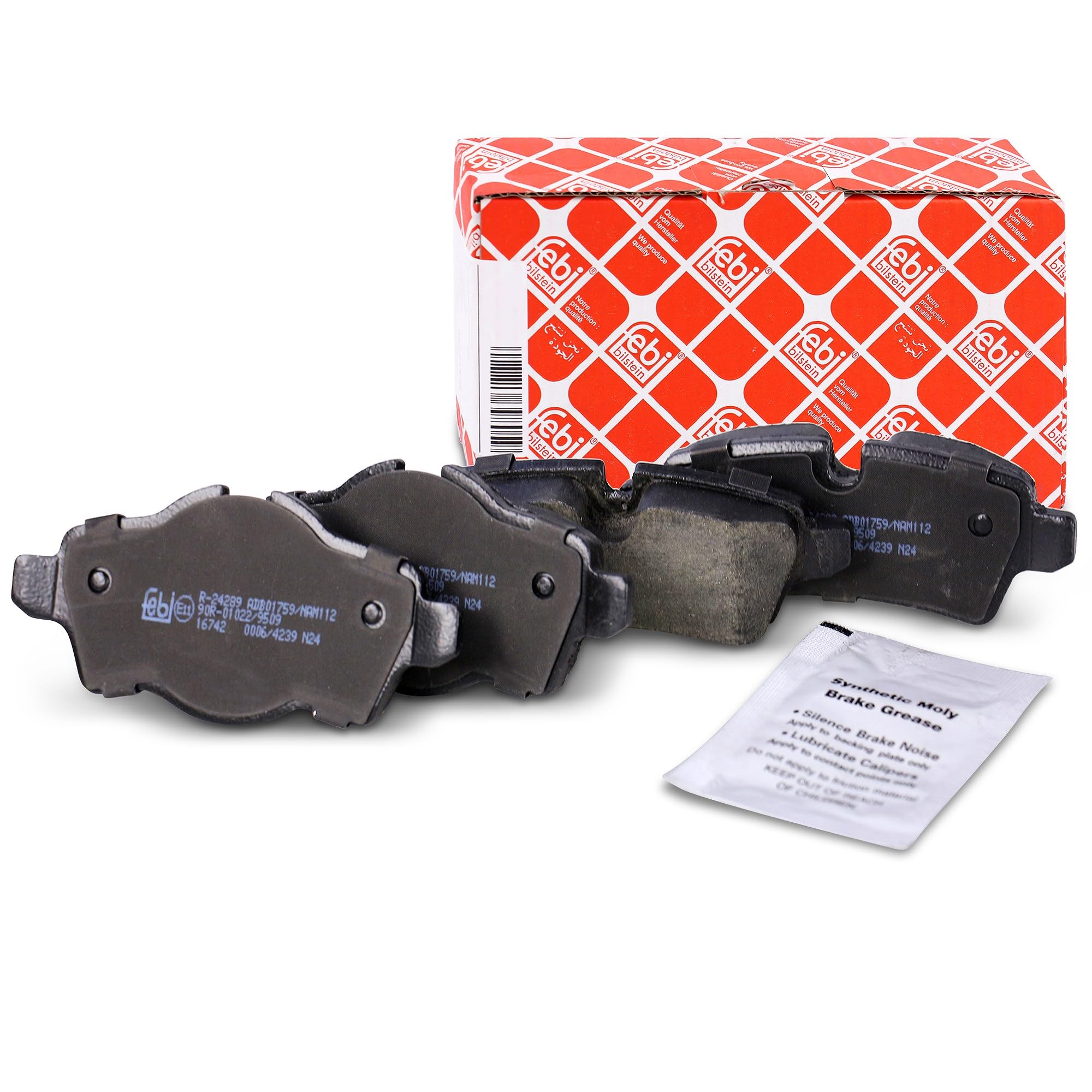 febi bilstein 16742 Brake Pad Set, 1 unit