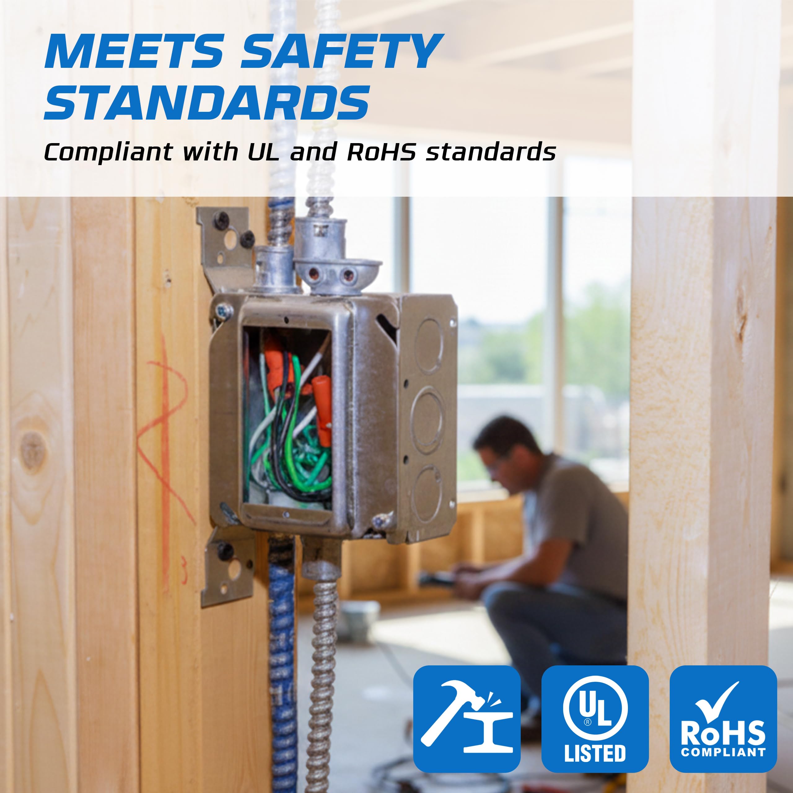 OHLECTRIC 4 Square Electrical Box - Secure Mounting -7