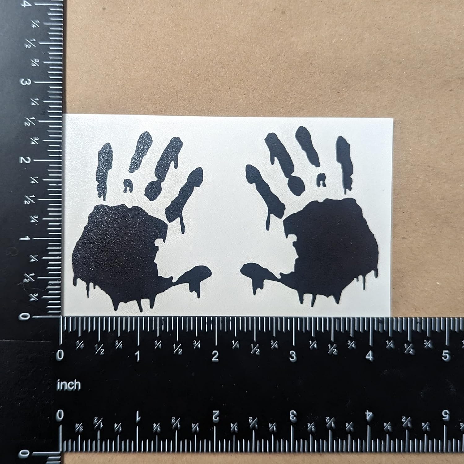 Zombie Decal Pack: Outbreak Response Team, Mirror Zombies, Bloody Hands, Small (3.5"), Black - Image 5