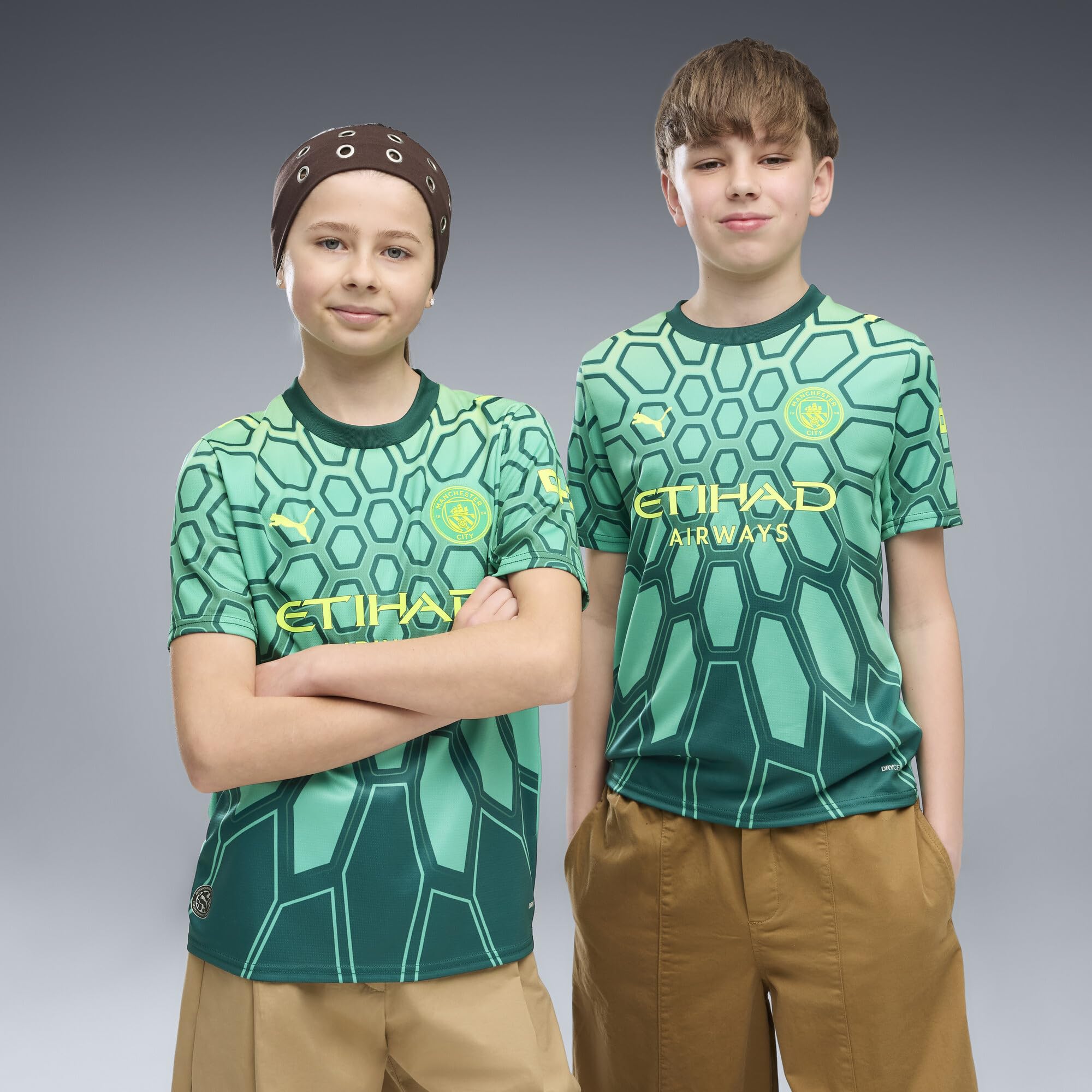 PUMA Maglia Portiere Manchester City Bambini 2026/27 | Replica ufficiale; maglia da calcio; maniche corte; vestibilità regolare; dryCELL allontana l'umidità; tessuto traspirante