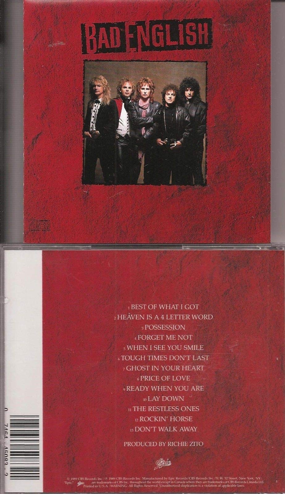 Bad English [Australian Import]