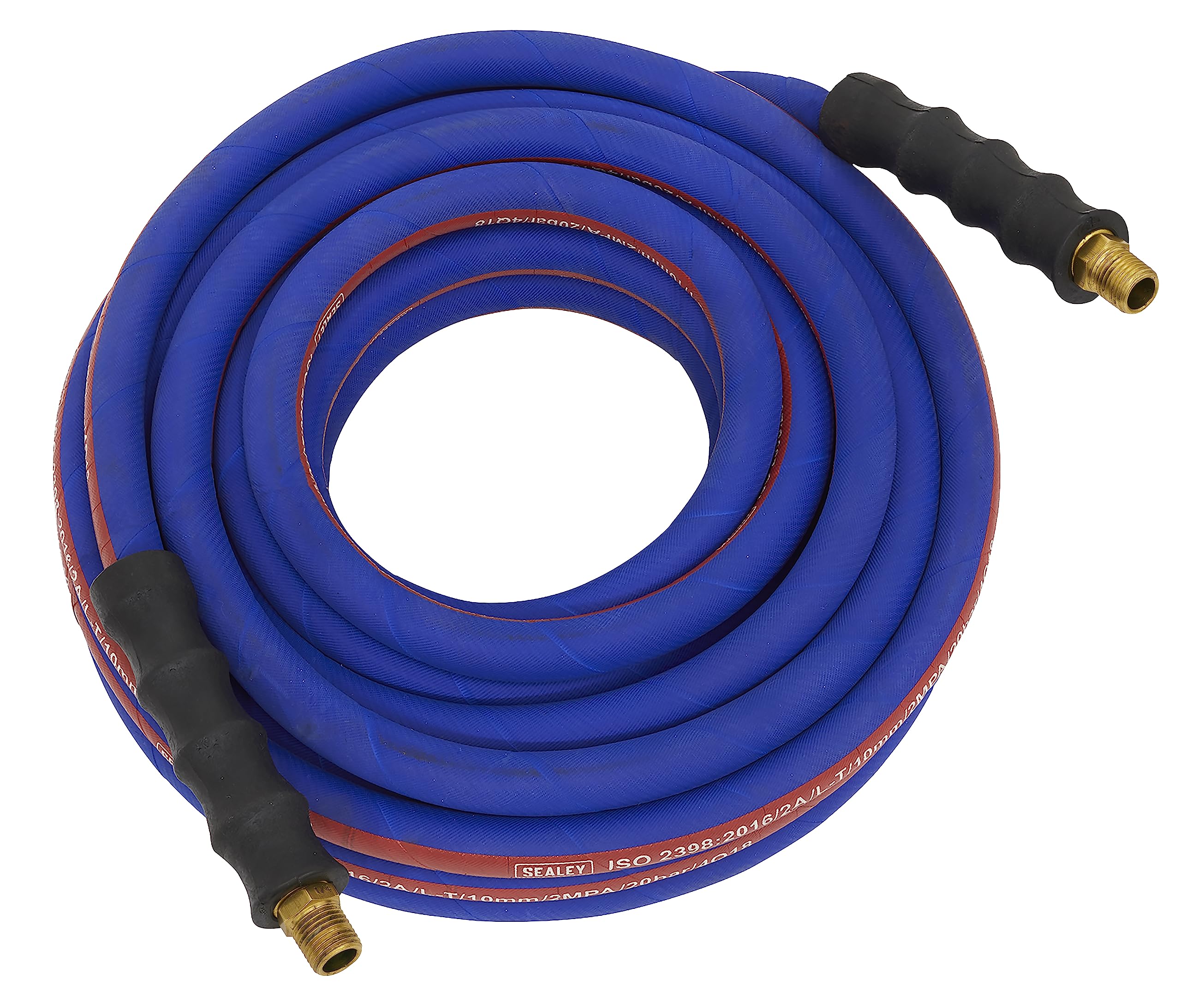 Sealey 15m x 13mm Extra-Heavy-Duty High Flow Air Hose Kit with Couplings - AHK05 - Image 2