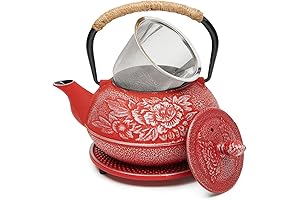 Juvale Cast Iron Teapot with Infuser: Japanese Tea Kettle, Loose Leaf Tetsubin