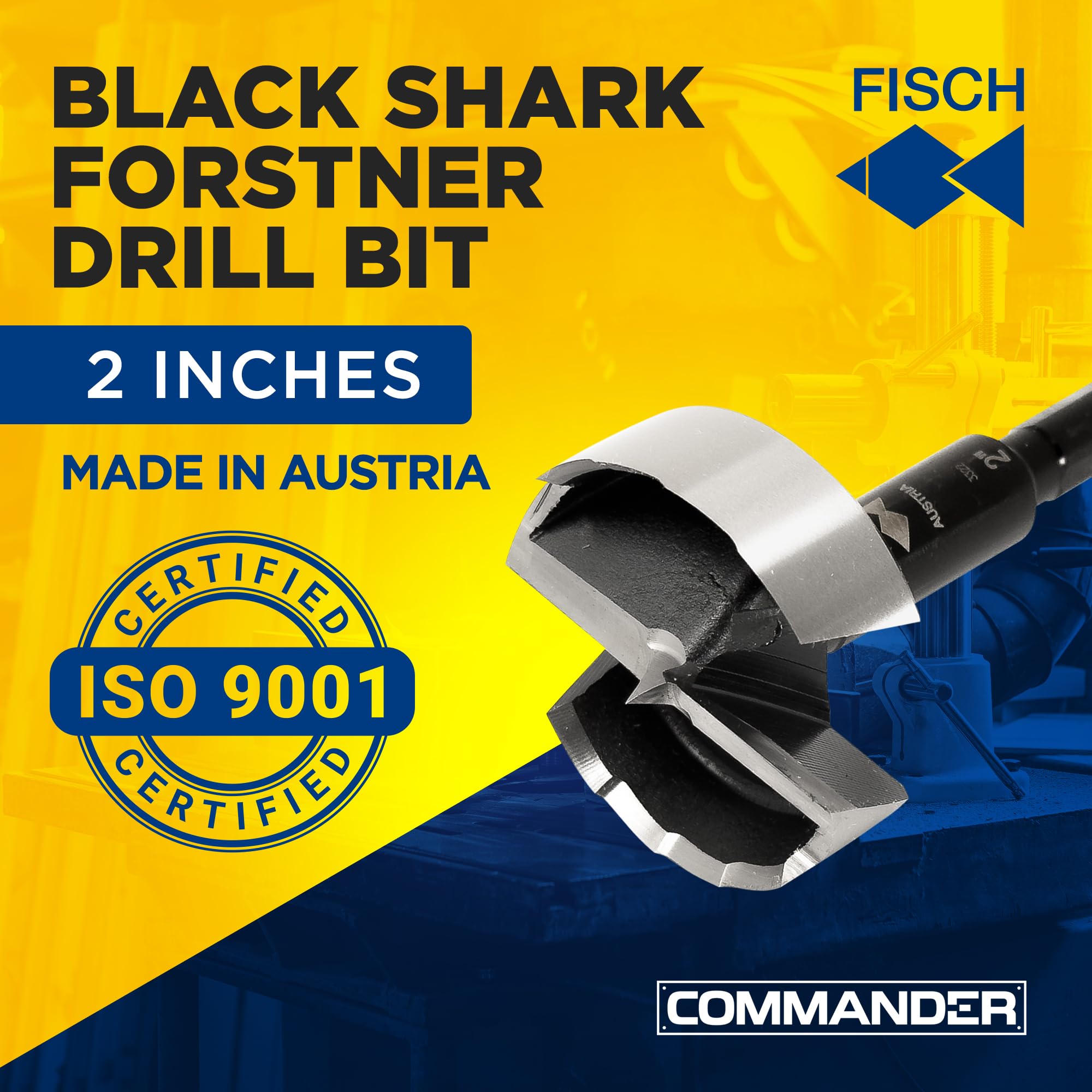 Fisch FSA-350323 - Broca Forstner de tiburón negro