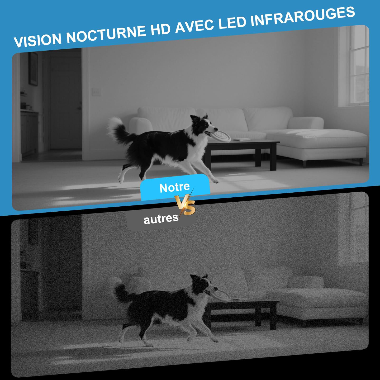 AOBOCAM Camera Espion, Mini Caméra de Surveillance WiFi HD Intérieur/Extérieur, Micro Caméra Bluetooth avec Vision Nocturne, Détection de Mouvement, Enregistrement à Distance