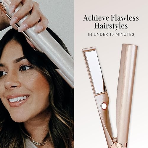 Miniatura 4 de TYME Iron Pro - Plancha de cabello 2 en 1 rizador y alisador de cabello con 5 ajustes de calor y placas de titanio